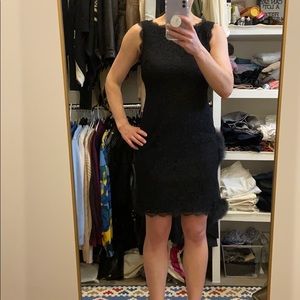 Black lace dress